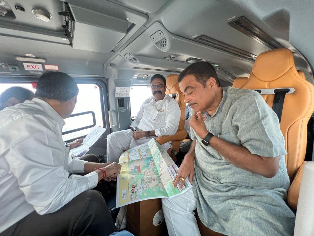 केंद्रीय मंत्री नितीन गडकरी यांचा देहू, पंढरपूर,आळंदी पालखी मार्ग पाहणी दौरा
